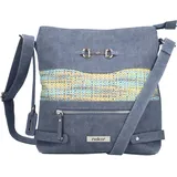 Rieker Damen H1517 Umhängetasche, Blau