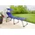 Solax Sunshine Komfort-Sonnenliege 193 x 67 x 32 cm Blau