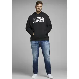Jack & Jones PlusSize Hoodie Schwarz 3XL