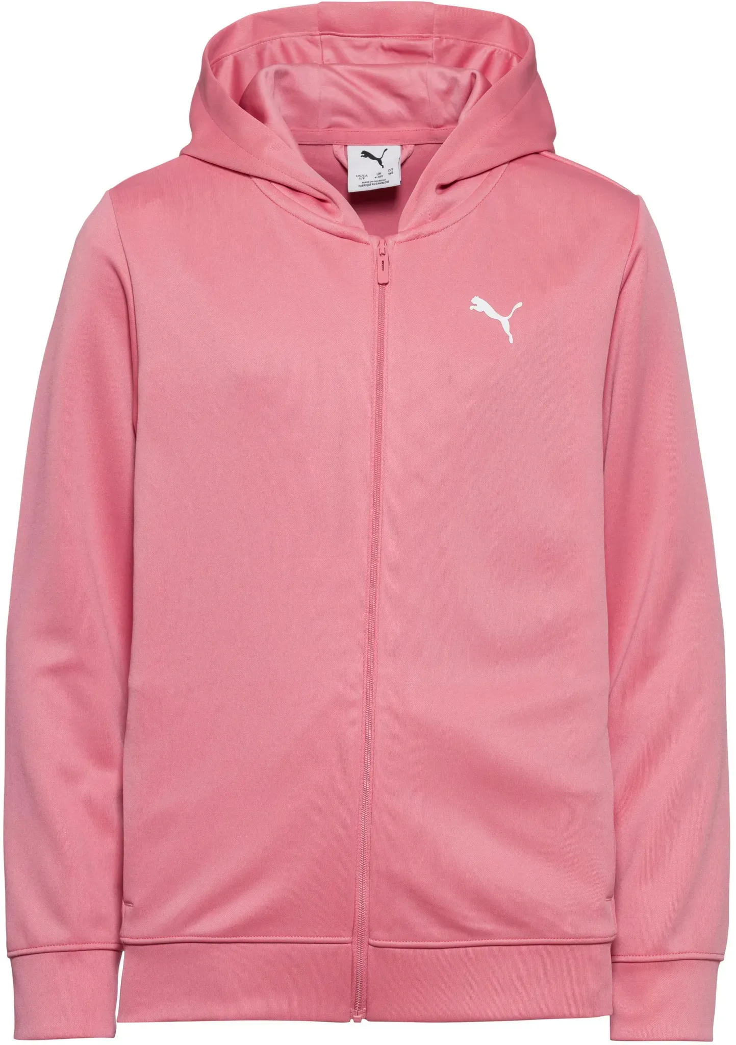 PUMA TAD ESS Sweatjacke Mädchen in wild pink, Größe 176 - rosa