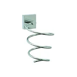 nwb Föhnhalter Pro 030 P03440 chrom, mit Befestigungstechnik zum Kleben