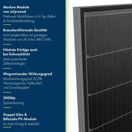 Jolywood Solar JW-HD108N-R2 500W bifazial 500 W