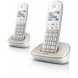 Philips TELÉFONO INALÁMBRICO XL4902S/34/ Pack Duo/Plata
