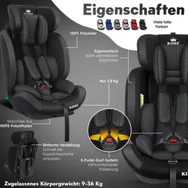 Kidiz Autokindersitz schwarz