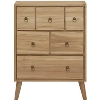 VidaXL Kommode 56x30x80 cm Massivholz Teak