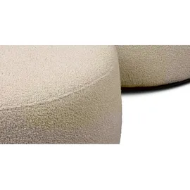 Konsimo Hocker Raggi ¦ beige Ø: 80.0