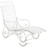deluke SENTA Sonnenliege 140 x 58 x 101 cm Antik-Weiß