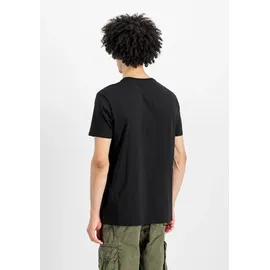 Alpha Industries Label Kurzarm-T-Shirt Black 3XL