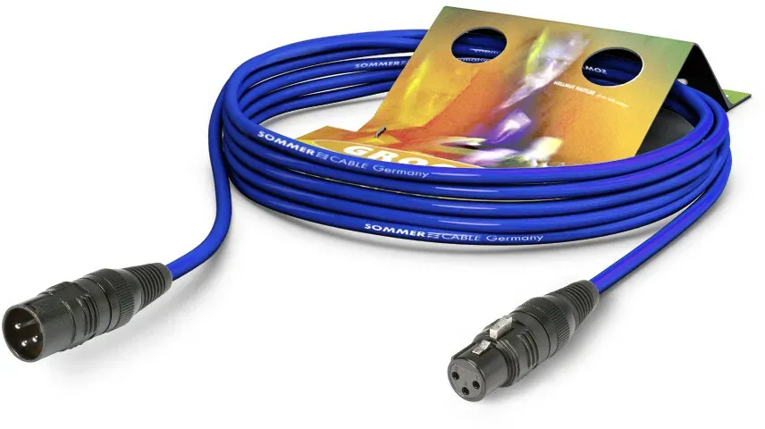 SOMMER CABLE DMX Kabel XLR 3pol 3m bl Hicon