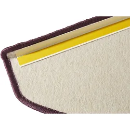 HANSE HOME Fancy – Treppen-Teppich Treppenmatten, Selbstklebend, Stufenteppich, Treppenstufen Lila, ca. 23x65cm 15 Stück,