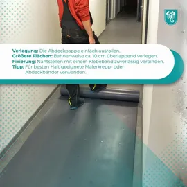 Scorprotect® Abdeckpappe Milchtütenpapier grau 1,15 x 43 m