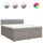 vidaXL Boxspringbett 180 x 200 cm Taupe
