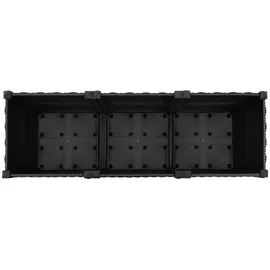 vidaXL Hochbeet 120 x 40 x 38 cm Schwarz