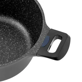 Kopf Topfset Thermo Pro, 7-teilig Aluguss, Teflon Classic Antihaftbeschichtung, Marmor-Optik, Induktion, backofenfest)