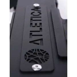 Atletica B6-Decline Hantelbank | Studio Qualität | 43 kg schwer | Negativ verstellbar | Beinablage | Material Mesh