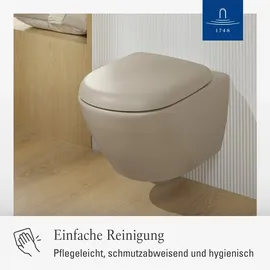 Villeroy & Boch Antao WC-Sitz Absenkautomatik Almond