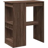 vidaXL Bartisch mit Regal Braun Eiche 90x47,5x103,5 cm Holzwerkstoff