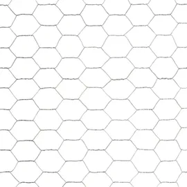 vidaXL Drahtzaun 25 x 1,5 m Silber