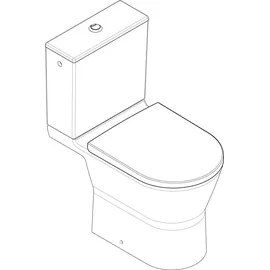 Hansgrohe EluPura Original S Stand-WC mit WC-Sitz Weiß