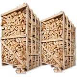 1-3 Boxen Brennholz Buche 25cm 1,8 RM Box Luftgetrocknet ofenfertig Kaminholz Heiz Holz Feuerholz Scheitholz Kaminfeuer Lagerfeuer Pizzaofen Ofen | Energie Kienbacher (2 Boxen)