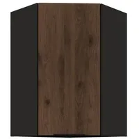 Küchen-Preisbombe Küchen Eckhängeschrank 60x60 cm Küche MONZA Okapi Nußbaum