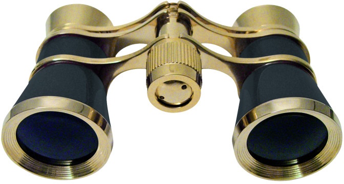 Braun Fernglas Binocular 3x25 Opera gold/schwarz