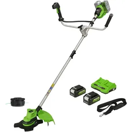 Greenworks GD24X2BCB inkl. 2 x 4,0 Ah