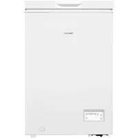 Homex Gefriertruhe, Tiefkühltruhe klein - 98L Nutzinhalt, 4-Sterne Gefrieren, Kühltruhe mit Super-Frost-Funktion, weiß