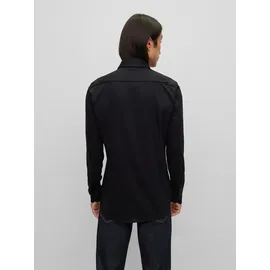 Boss Slim Fit Businesshemd mit Performance-Stretch Schwarz 44