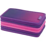 Herlitz Schüleretui TriCase 31-teilig Dip Dye Pink/Purple
