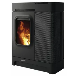 JUSTUS Pelletofen »Canis XL«, schwarz, Stahl, 8 kW