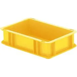 La-Ka-Pe Transport-Stapelkasten B300xT200xH75 mm gelb, geschlossen ohne Griffloch