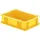La-Ka-Pe Transport-Stapelkasten B300xT200xH75 mm gelb, geschlossen ohne Griffloch