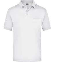 Daiber Polo-Shirt Piqué Pocket "JN026" - S - Weiß