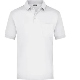 Daiber Polo-Shirt Piqué Pocket "JN026" - S - Weiß