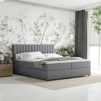 Panda möbel Boxspringbett 180x200 Everest mit Topper, mit Bettkästen,