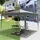 Woltu Faltpavillon 3 x 3 m Grau