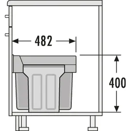 HAILO Tandem 30l grau