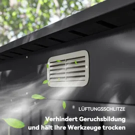 Outsunny Gerätehaus 2,49 x 1,21 m Grau