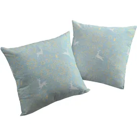 Wirth Kissenbezug Swift 50 x 50 cm Blau