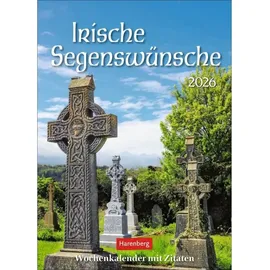 Harenberg Irische Segenswünsche Wochenkalender 2026 - mit Zitaten