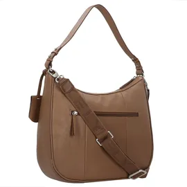 Burkely Always Ava Schultertasche Leder 36.5 cm grau