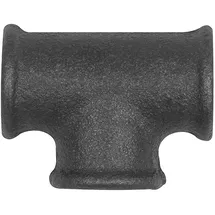 Riegler T-Stück 130, 3 x Rp 1 1/4 i., Temperguss Schwarz