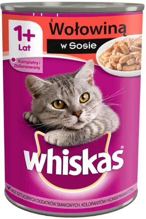 WHISKAS Rindfleisch in Sauce 400 g