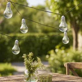 MARELIDA LED Solar Lichterkette 4,5 m Transparent