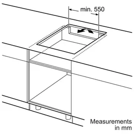 Bosch HERDSET BOSCH Backofen XXL EcoClean + Induktionskochfeld QuickStart rahmenlos autark 60 cm
