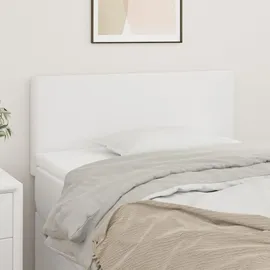 vidaXL Kopfteil Weiß 100x5x78/88 cm Kunstleder