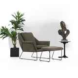Moderner Grüner Sessel Cocktailsessel Ohrensessel Wohnzimmermöbel Design
