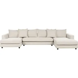 Ecksofa LILVIKEN Stoff Hellbeige 5-Sitzer