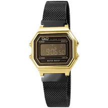 Q&Q Damen-Uhr Meshband Edelstahl digital Quarz M173J028Y